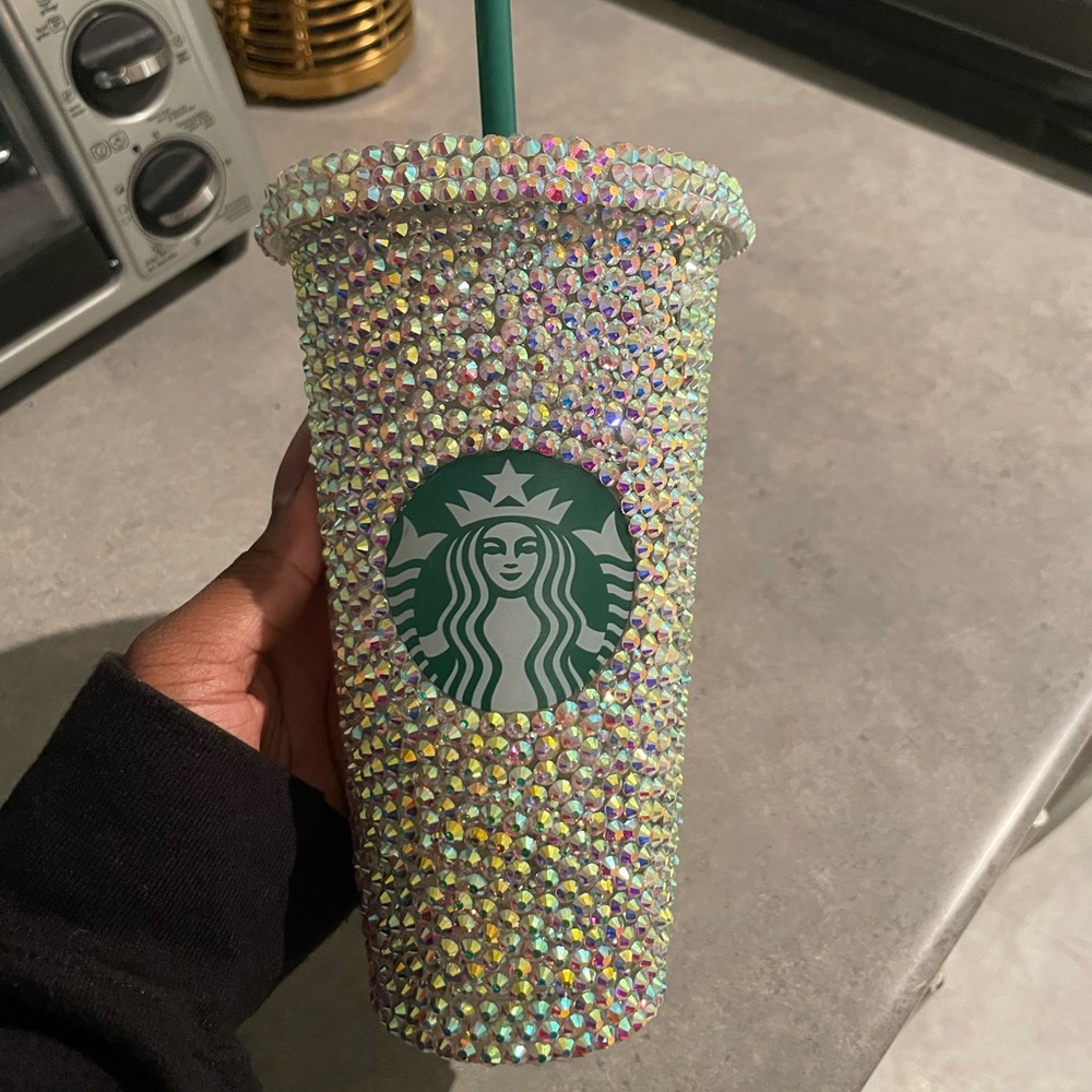Starbuck custom bling rhinestones coffee cup! ✨
